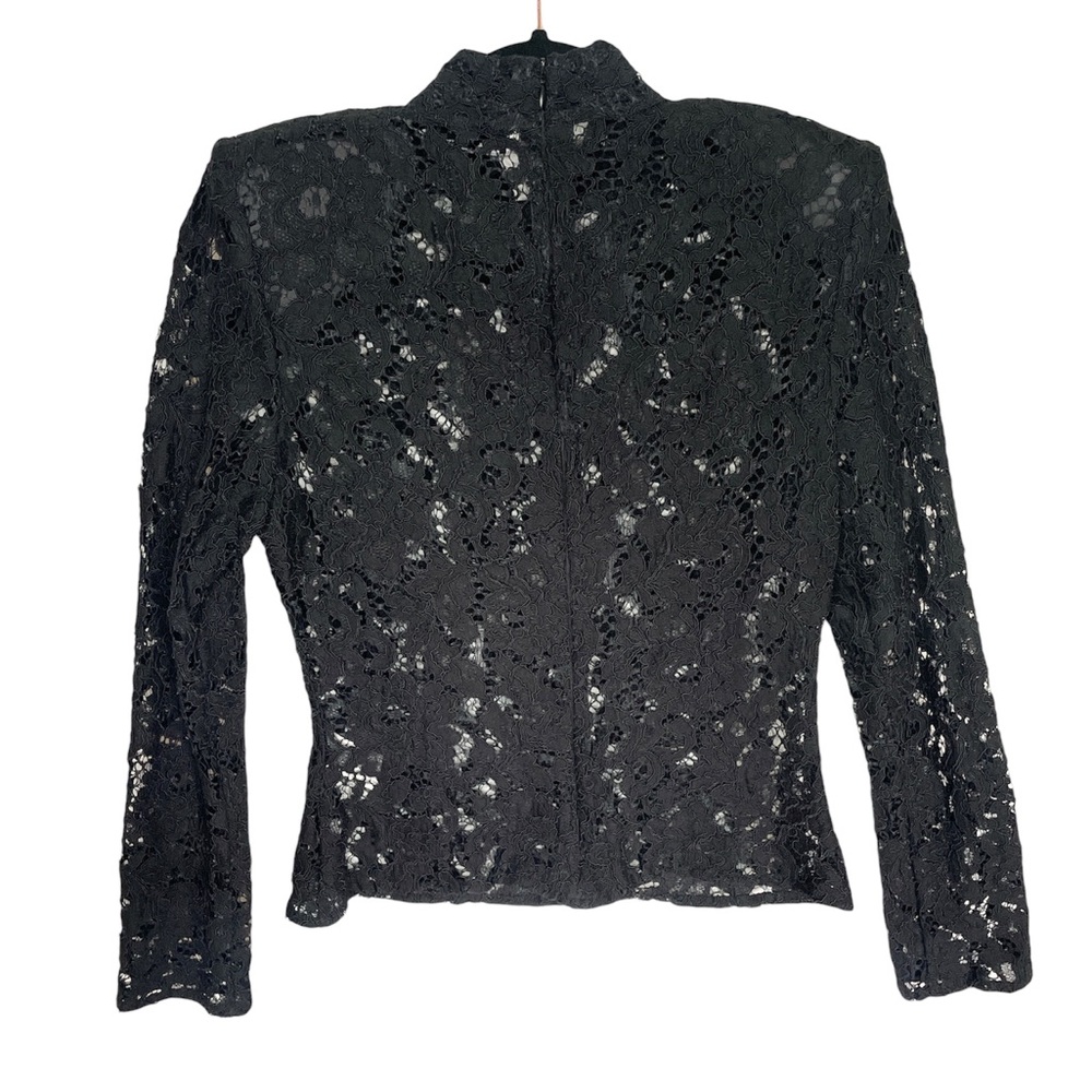 NWOT Zara Black Lace/Crochet Top Size S - Picture 3 of 5